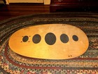 Quirky Wooden Balance Board w/ Roller, Non-Slip Pads Brown/Black — photo 2