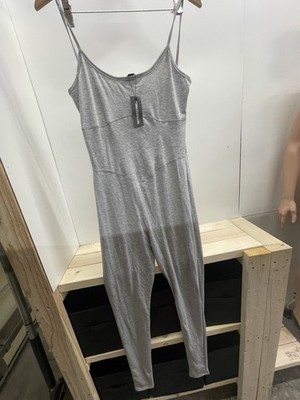 pretty little thing NWT Grey Jumpsuit Sz S