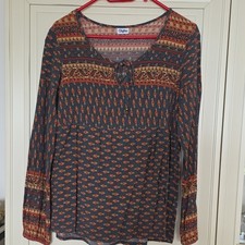 Buffalo Damen Tunika-Bluse Ethno Boho 100% Vi...