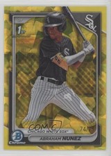 2024 Bowman Sapphire Chrome Prospects Yellow 74/75 Abraham Nunez #BCP-56 lz7