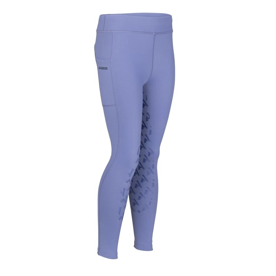 Shires Aubrion React Winter Kinder Reitstrumpfhose - Sky