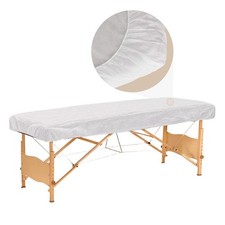 50PCS Disposable Fitted Massage Table Sheets, Heavy Duty Elastic Disposable B...