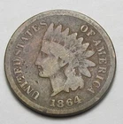 1864-L INDIAN HEAD CENT,POINTED BUST, VISABLE "L" VERY NICE COIN!!!!(A3)