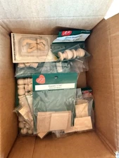 Misc Miniature Dollhouse Parts Lot Craft Wood Decorative Vintage Accessories Set