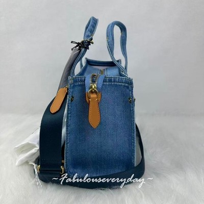 COACH Cargo Tote Bag 26 Crossbody In Denim/Gold/Denim CR659 NWT | eBay