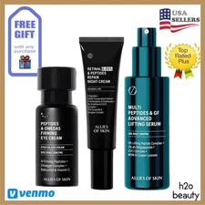 Allies of Skin Anti-Aging Lifting Trio :Peptides Serum + Eye Cream + Night cream