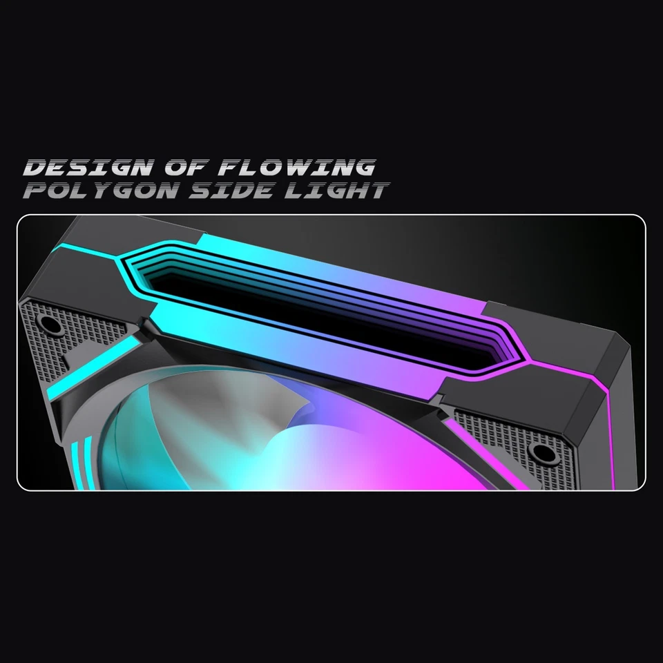 Symbiote Nova-B PC Case Cooling ARGB Fans X3-X10 120mm Cooling Kit + RGB Remote - Image 3 of 4