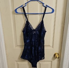 Victoria's Secret Navy Lace Bodysuit