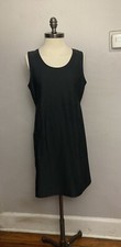 Lands End Black tank dress active Medium 288940