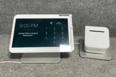 Clover C500 POS   ️ Station Monitor + P500 Printer + H500 Hub 24V White