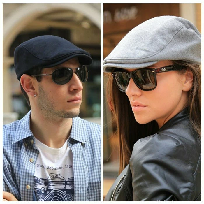 Sports Beret Caps Mens Womens Summer Fashion Cotton Flat Cap