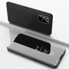 Black mirror flap case for Samsung A51 Little Boutik®