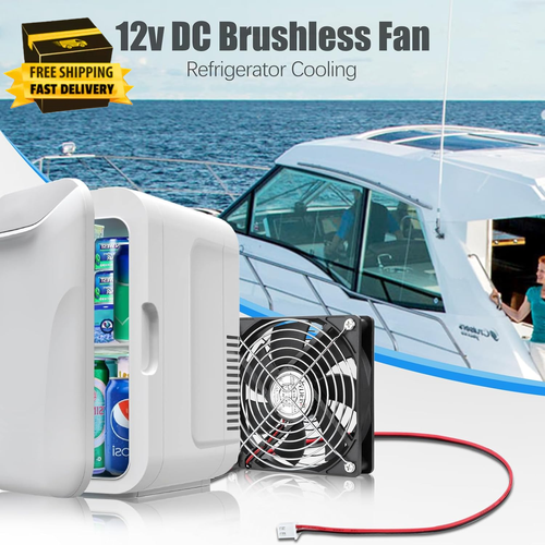120Mm X 25Mm 12V DC Computer Brushless 2Pin PC Case Cooling Fan 2-Pack Dual - Picture 2 of 7