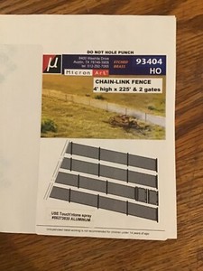 Micron Art HO chain Link Fence includes 2 Gates Discontinued
