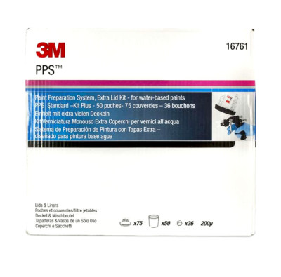 3M 16761 PPS Standardkit PLUS 650ml 200µ-Filter 50 Becher und 75 Deckel 200µ