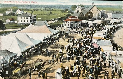 1909 Brockton Fair Massachusetts MA Postcard Buzzards Bay PM