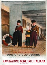 PUB.1930 DUILIO NAVE N.G.I.LUSSO BIMBI A BORDO RECITA IN COSTUME OLANDESE  TESTA