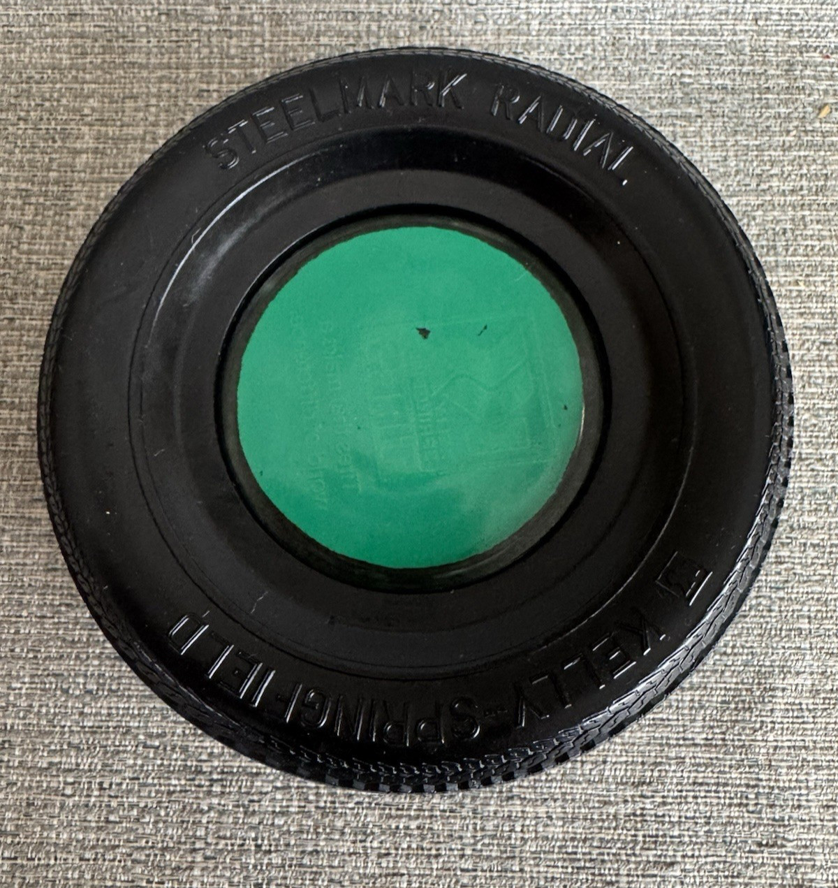 KELLY-SPRINGFIELD, KS, Armor Trac, TIRE Advertising Ashtray, The Safe Name