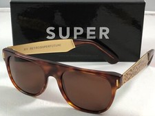 RetroSuperFuture Flat Top Francis Leopard 928 Sunglasses 52mm NIB