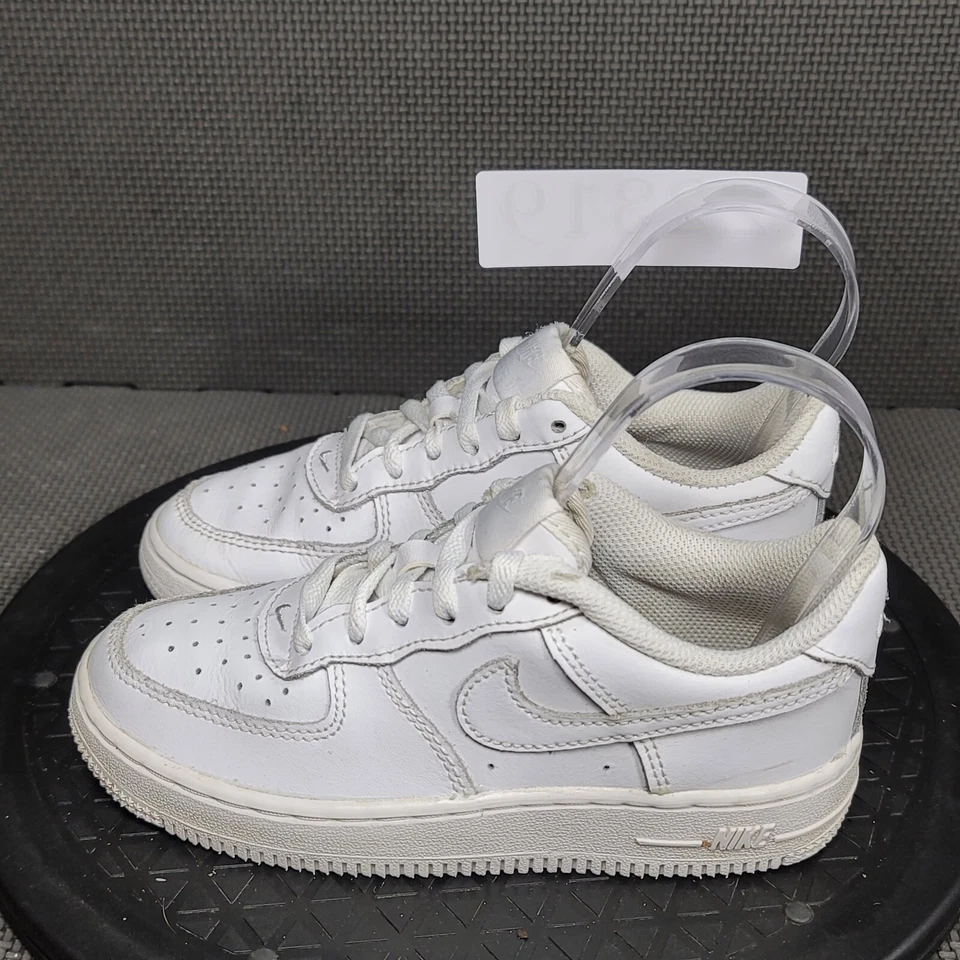 Nike Air Force 1 Low LE Zapatos Niño Pequeño Talla 12 Blanco Tenis Entrenadores Foto 3 de 4