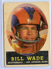 1958 Topps FB Bill Wade Los Angeles Rams #38 ⭐️💥🎯 F