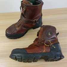 Polo Ralph Lauren Zip Leather Upper Boots for Men for sale
