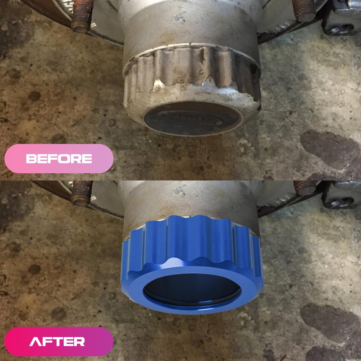 2pack For EZLOADER OIL BATH HUB CAP 5 LUG with ORING FIT 10" RELIABLE