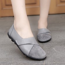Women Loafers Flats Ladies Backless Moccasins Casual Shoes Boat Comfy Suede