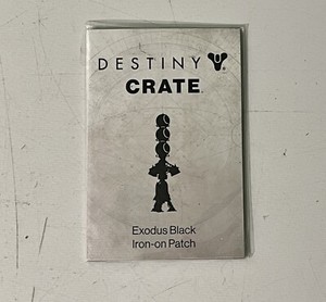 Bungie DESTINY NESSUS “EXODUS BLACK” Logo IRON-ON PATCH Loot Crate Loot Gaming