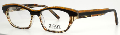 ZIGGY by CENDRINE O. 1456 C2 Brown Black Womens Eyeglasses 51-17-135 B:33