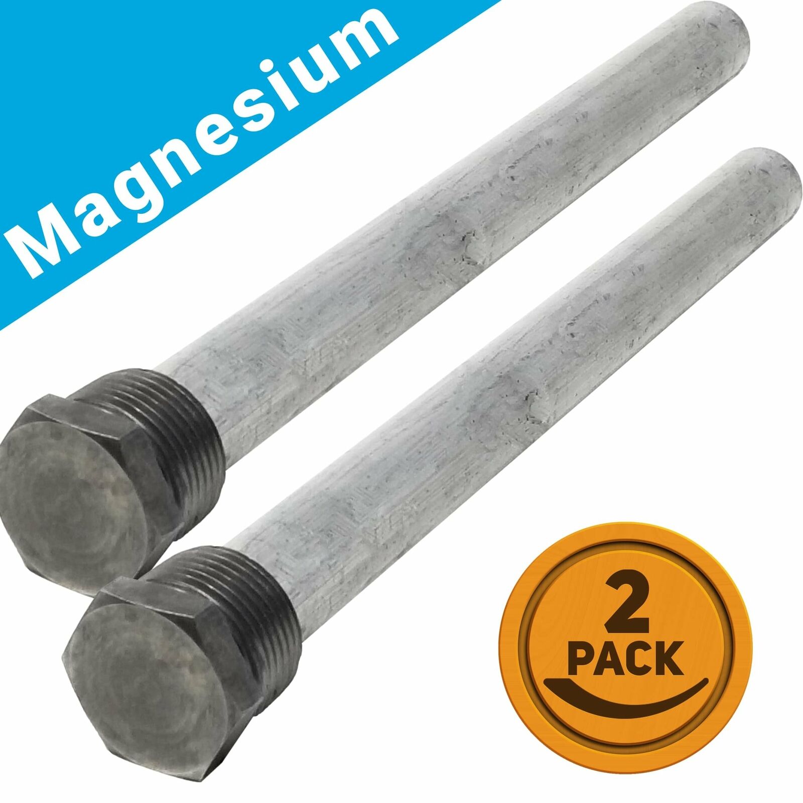 RV Water Heater Anode Rod Magnesium 2-Pack by Kelaro - Fits Suburban and...