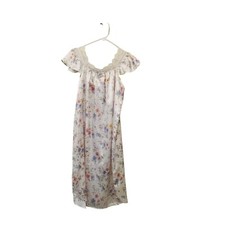 Fantasies By Morgan Taylor Women's Floral Nightgown With Lace Trim Size S