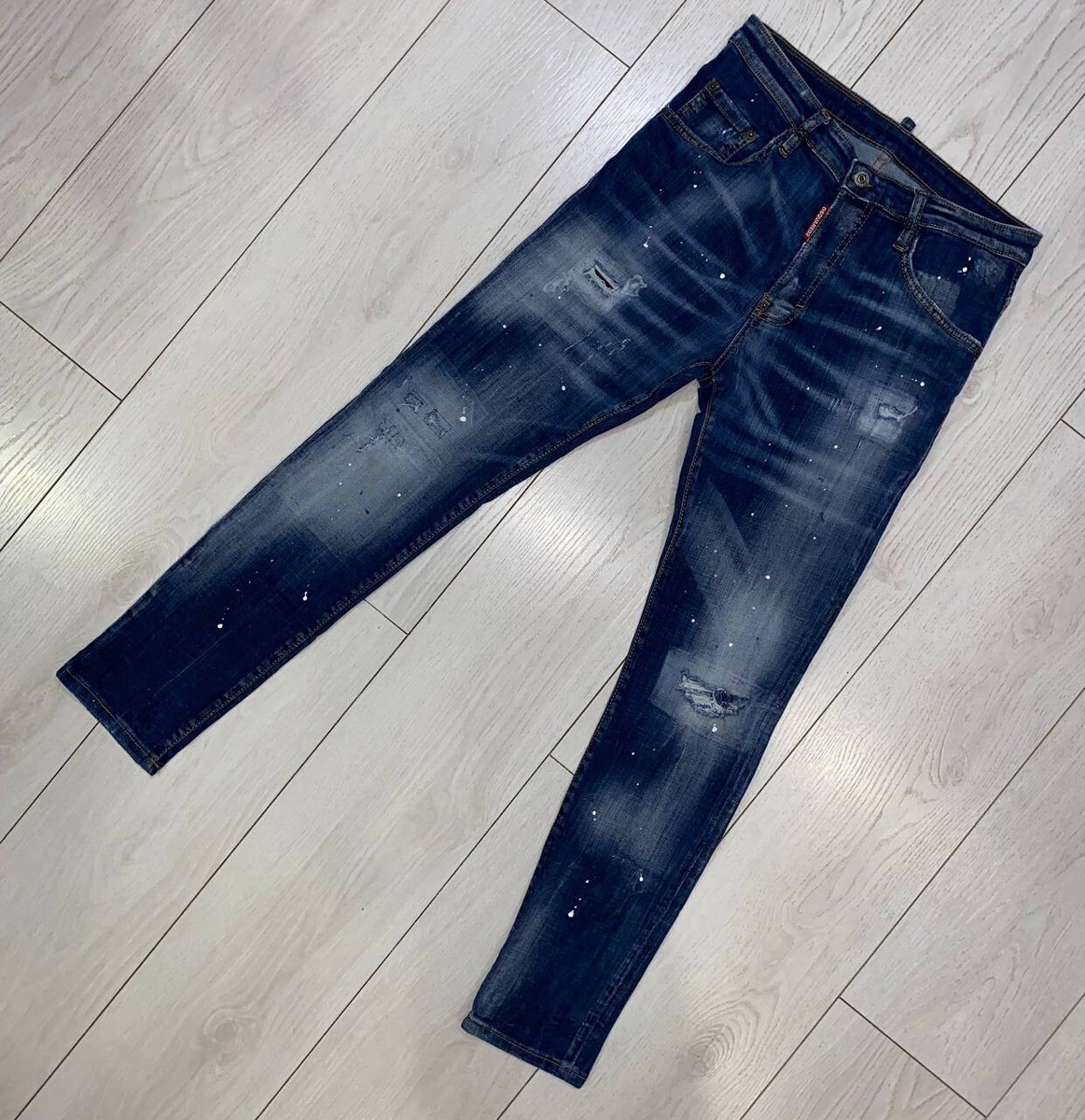 DSQUARED2 Tidy Biker Designer Denim Men's Stretch Jeans Size 46