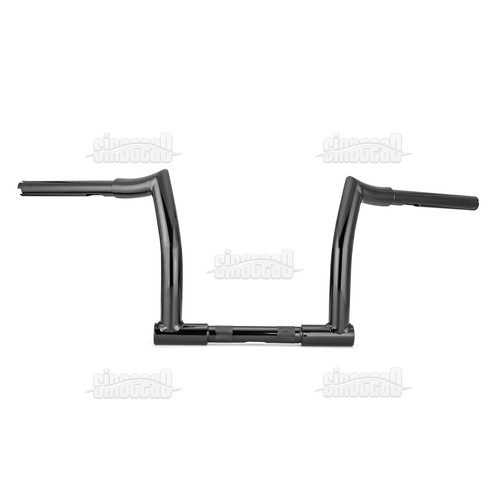 10" Meathook Fat Z Bar Ape Hanger Chizeled Handlebar for Harley Softail