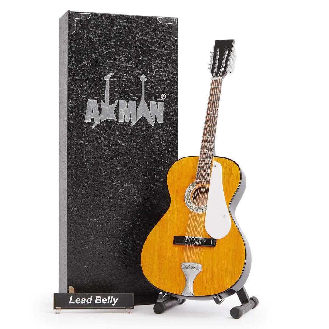 Lead Belly Guitar Miniature Replica 12 String Acoustic Handmade Music Gift eBay