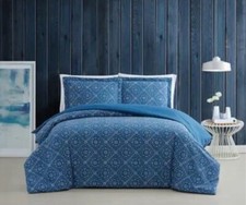 Brooklyn Loom Katrine 3-piece Duvet Cover Set - Blue - NWOT