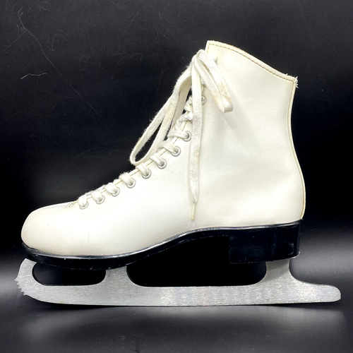 LANGE Classic Women's White Figure Skating Ice Skates Made in Canada