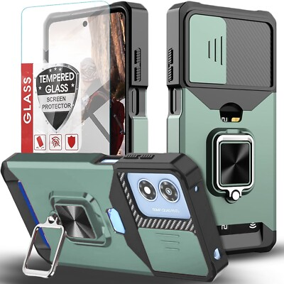 #ad For Motorola Moto G Play 2024 Case Phone Cover Shockproof Tempered Glass Screen $8.99