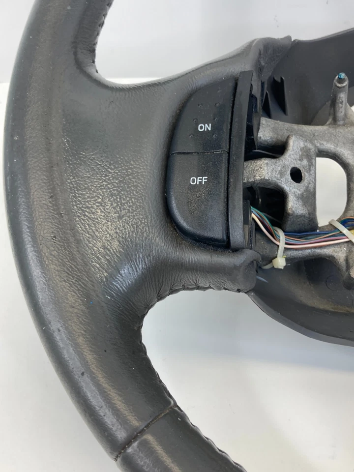 1997-2003 Ford F-150 F150 Steering Wheel Leather Black F81A-3F563-BBW — 第 3/4 张图片