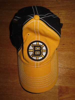Reebok Faceoff Headwear BOSTON BRUINS (Adjustable Snap Back) Cap YELLOW ...