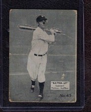 1934-36 Batter-Up Baseball Card #45 Tony Lazzeri, New York Yankees, HOF, Good!