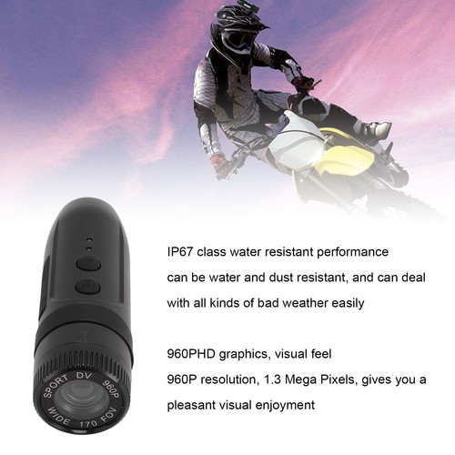Motorcycle Helmet Camera 170 Deg Wide Angle 7 Hours Recording IP67 Water Res New - Picture 21 of 24