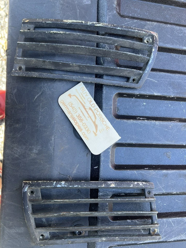 Juego de par de par de parrillas de bocina de 4 tornillos Early Porsche 911 912 SWB 1964 901 1965 1966 Foto 4 de 4