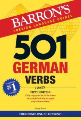 501 German Verbs (Barron's Foreign Language Guides) - Paperback - VERY GOOD