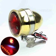 Retro Motorcycle Solid Brass Housing Taillight For Harley Bobber Cafe Racer