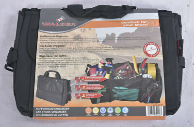 Walser Faltbare Kofferraumtasche Organizer Autotasche für Autowäsche 30156