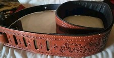 Vintage Levys 2.75  Leather Guitar Strap - Em...