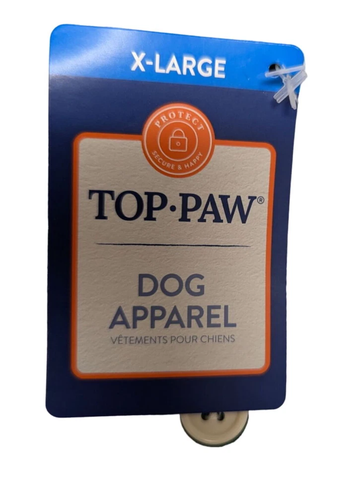 Camisa a cuadros Top Paw X-Large para perros verde y blanca Foto 3 de 4