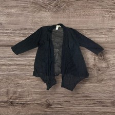 Aqua Blue 3X Black Open Front Mesh Cardigan Sweater Lightweight Nylon  Spandex