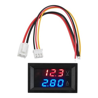 4er Set LED Digital Voltmeter Amperemeter zur Gleichspannungs- und Strommessung
